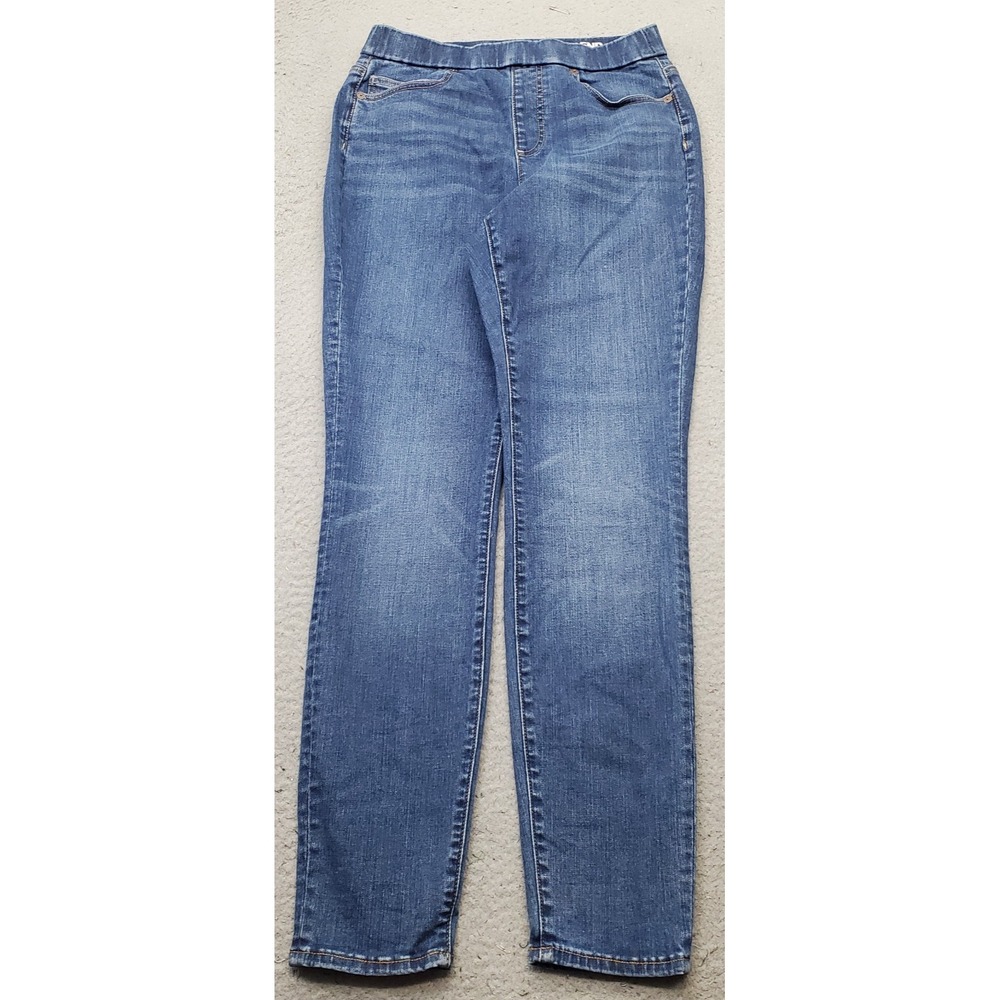 Lands' End Skinny Jeans Womens 4 Blue Denim 5-Pocket Stretch Streetwear Pull-On